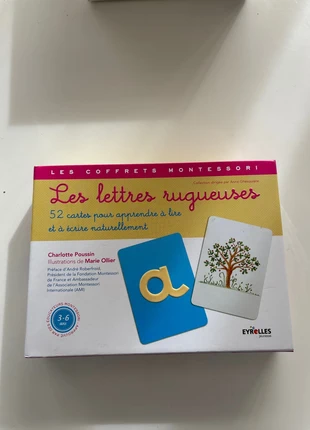 Jeu les lettres rugueuses, brand: Montessori, condition: Very good, €5.00, €5.95 includes Buyer Protection