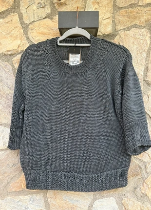 Metal Grey Knit short sleeved sweater, marca: Massimo Dutti, estado: Muy bueno, tamaño: L / 40 / 12, 30,00 €, 32,20 € Protección al comprador incluida