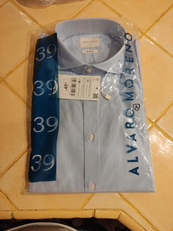 Camisa celeste Álvaro moreno talla 39