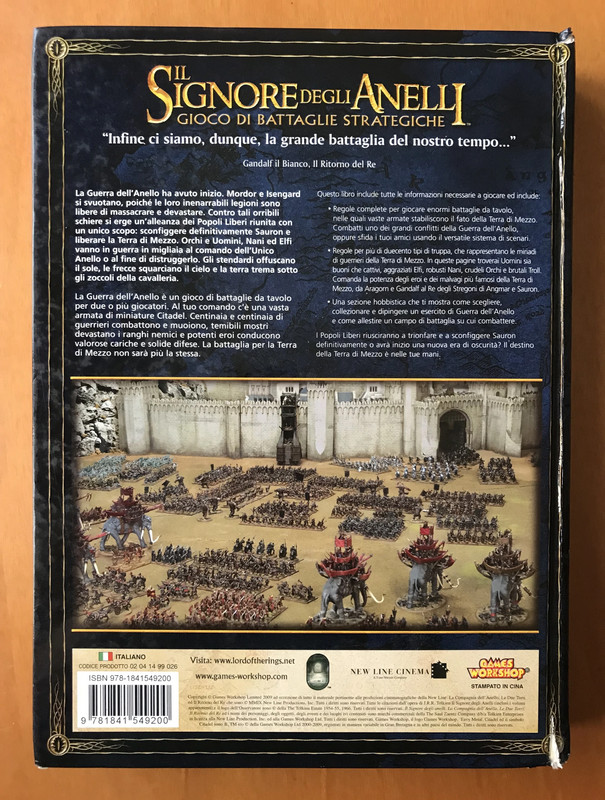 Il Signore degli Anelli Gioco di Battaglie Strategiche: Guerra dell'Anello - 2003 - Italiano 2