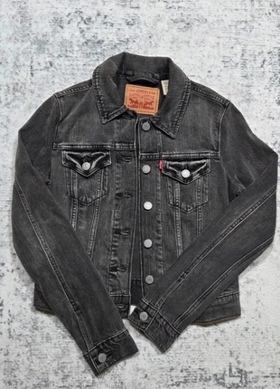 Veste Levi’s Trucker XS Noire Délavée Jean Vintage Unisexe Old Money, marca: Levi Strauss & Co., estado: Muito bom, tamanho: XS / 34 / 6, €39.99, €42.69 inclui Proteção do Comprador Pro