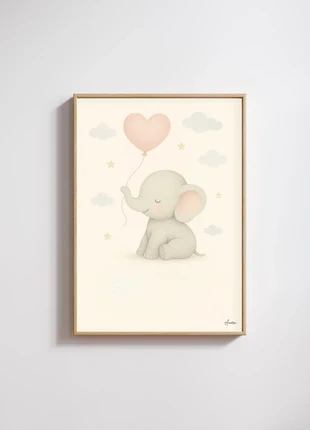 Poster: baby elephant, merk: amera, staat: Nieuw met prijskaartje, € 6,50, € 7,53 inclusief Kopersbescherming Pro