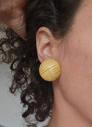 Boucles d oreilles à clip vintage jaune, marca: Vintage, estado: Muy bueno, 2,50 €, 3,33 € Protección al comprador incluida