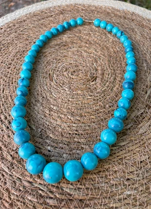 Collier perle vintage turquoise, marke: Vintage, zustand: Sehr gut, 10,00 €, 11,20 € beinhaltet Vinted-Käuferschutz Pro