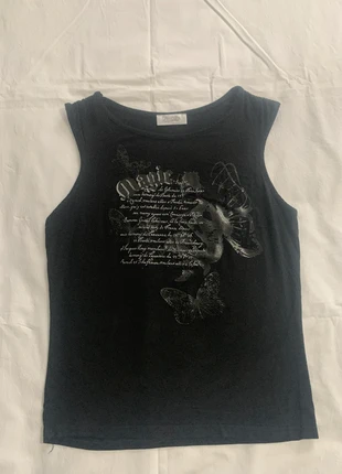 Débardeur floqués, brand: Pimkie, condition: Good, size: M / 38 / 10, €1.00, €1.75 includes Buyer Protection