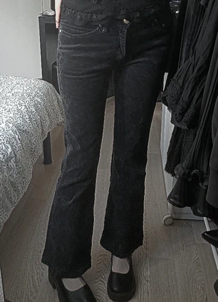 Pantalon velour côtelé noir, brand: Velour, condition: Satisfactory, size: M / 38 / 10, €9.99, €11.19 includes Buyer Protection