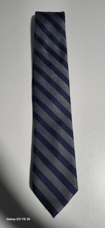 Stanford navy and grey necktie 1