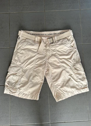 Shorts big boy d’été cargo baggy très larges Aigle (avec ceinture) vintage crème / beiges, marque: Aigle, état: Très bon état, taille: XL, 22,00 €, 23,80 € Protection acheteurs incluse