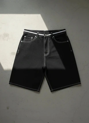 Short Denim Oversize Noir – Urbain / Hip-Hop / Streetwear / Été, estado: Muito bom, tamanho: M, €49.90, €53.10 inclui Proteção do Comprador
