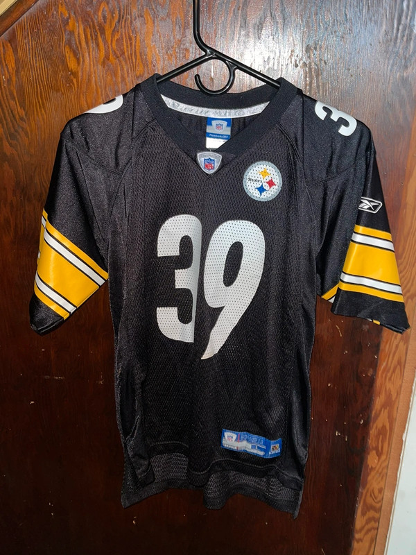 Reebok NFL Pittsburgh Steelers Willie Parker Football Jersey Youth Size Large Used. 1