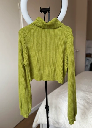 Pull col roulé femme vert crop top taille M, brand: Shein, condition: Very good, size: M / 38 / 10, €8.00, €9.10 includes Buyer Protection