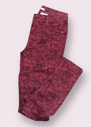 Jegging skinny bordeaux et noir motif fleuri , brand: Camaïeu, condizioni: Ottime, taglia: M / IT 42 / EU 38, €8.00, €9.10 include la Protezione acquisti