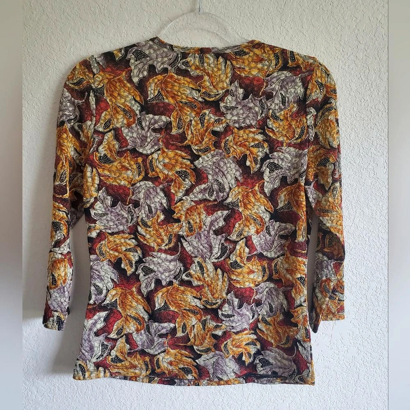 Vintage Peter Nygard print blouse 2