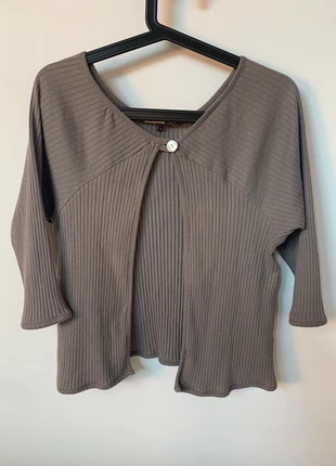 Gilet boléro Tribu gris, marca: Tribu, estado: Novo sem etiquetas, tamanho: S / 36 / 8, €5.00, €5.95 inclui Proteção do Comprador