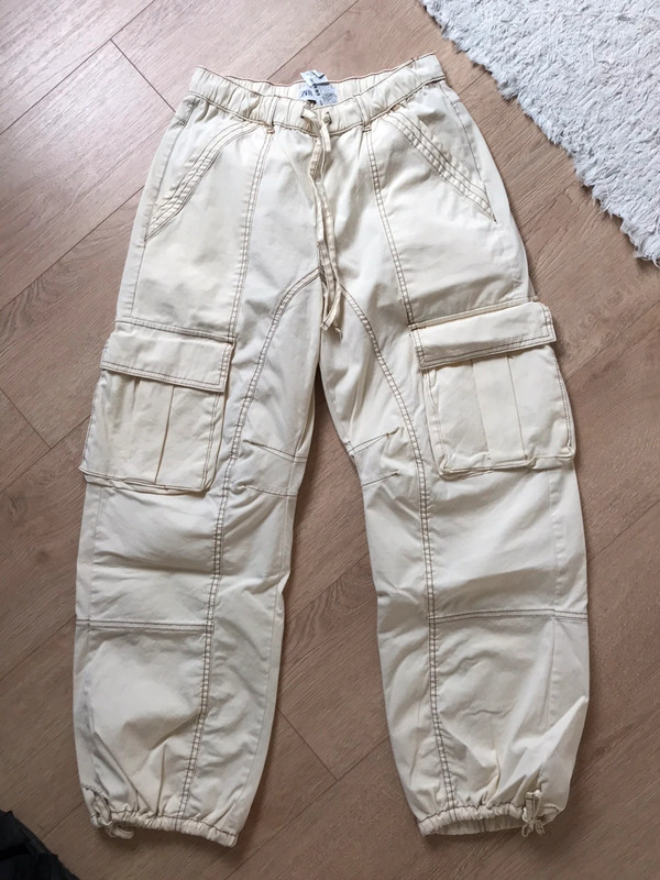 Zara cotton trousers utility 1