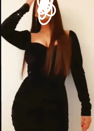 Black velvet dress, brand: Shein, condition: Very good, size: M / 38 / 10, €4.00, €4.90 includes Buyer Protection