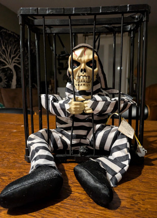 Prisonnier Qui Parle Effrayant avec Un capteur de Mouvement et des Yeux Rouges animées d'halloween,, marque: Amazon, état: Très bon état, 15,00 €, 16,45 € Protection acheteurs incluse