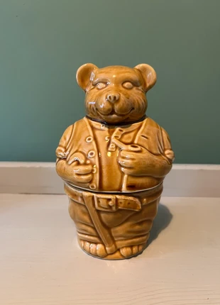 Vintage Mid Century Daddy Bear Honey Pot Ceramic Jar Canister, brand: NO LABEL, condition: Very good, £15.00, £16.45 includes Buyer Protection