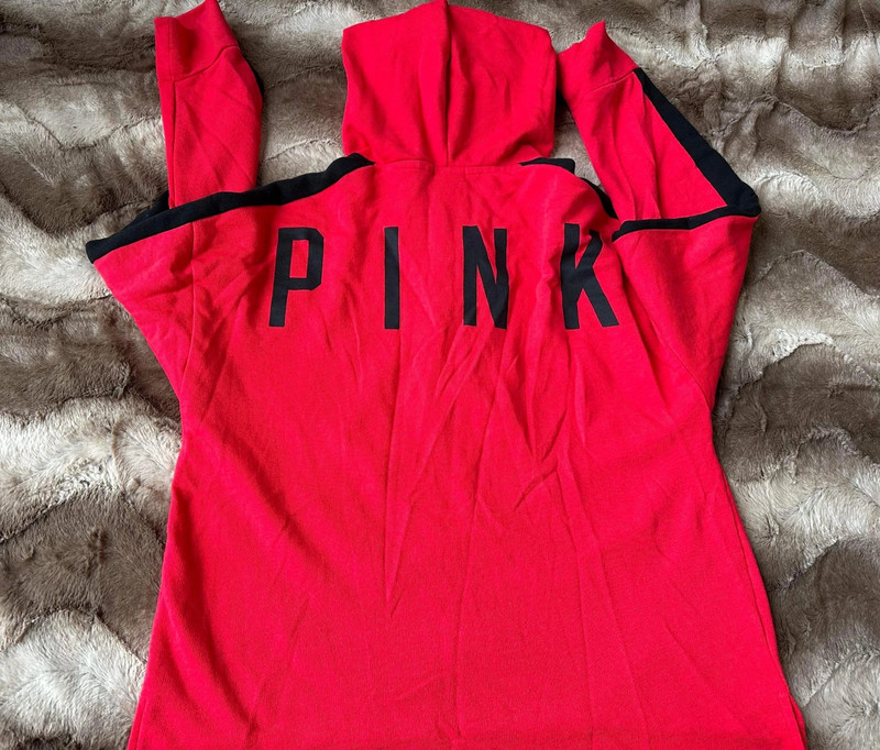 Victoria secret pink crop hoodie size medium 4