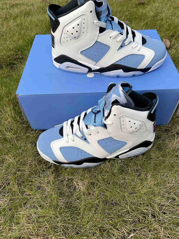 Air Jordan 6 Retro GS UNC WeiB Blau Retro Vinted