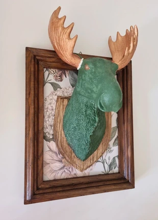 Wanddecoratie hert in lijst, brand: Vintage Chic, condizioni: Ottime, €15.00, €16.45 include la Protezione acquisti Pro