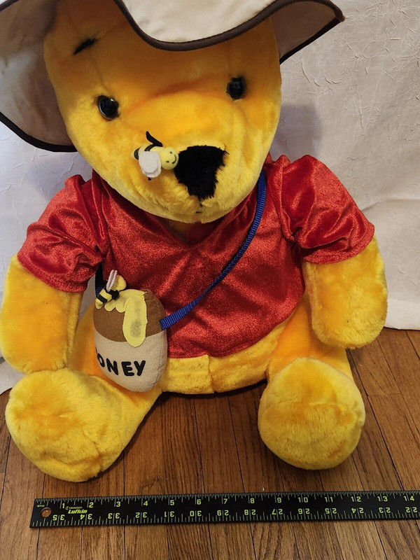 Winnie The Pooh With Honey Bag And Bee On Nose Plush Jumbo 3