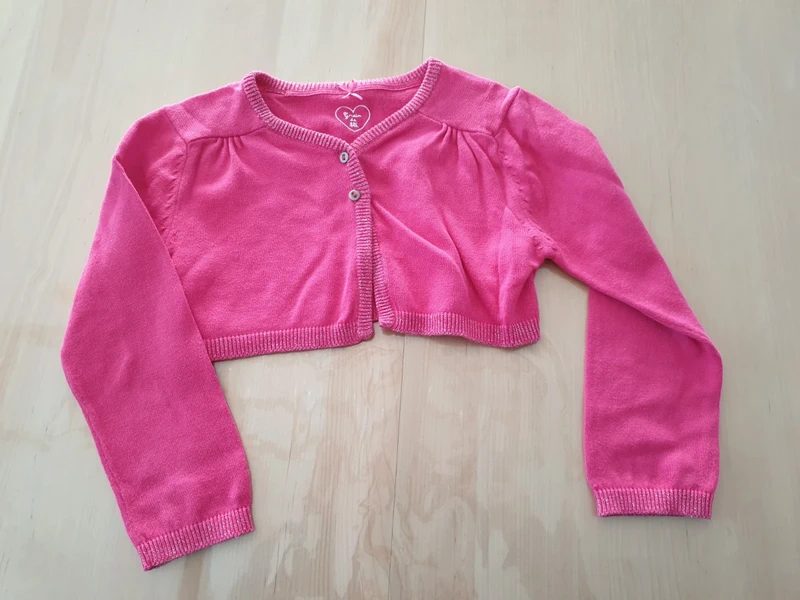 Gilet court boléro fille 4 ans rose fushia
