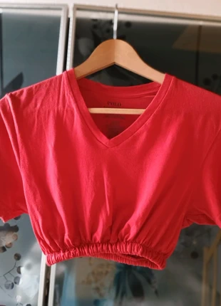 Haut Polo crop, brand: Polo Ralph Lauren, condition: Very good, size: S / 36 / 8, €1.00, €1.75 includes Buyer Protection