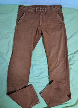 Pantalón chino Pepe Jeans marrón/naranja, marque: Pepe Jeans, état: Très bon état, taille: W32 | FR 42, 15,00 €, 16,45 € Protection acheteurs incluse