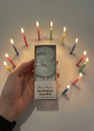 Bougie chiffre 3, marca: Meri Meri, estado: Nuevo sin etiquetas, 4,00 €, 4,90 € Protección al comprador incluida