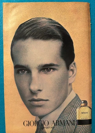 Pubblicità vintage Giorgio Armani Eau pour Homme – fine anni ’80 (da rivista Max), état: Très bon état, 12,00 €, 13,30 € Protection acheteurs incluse