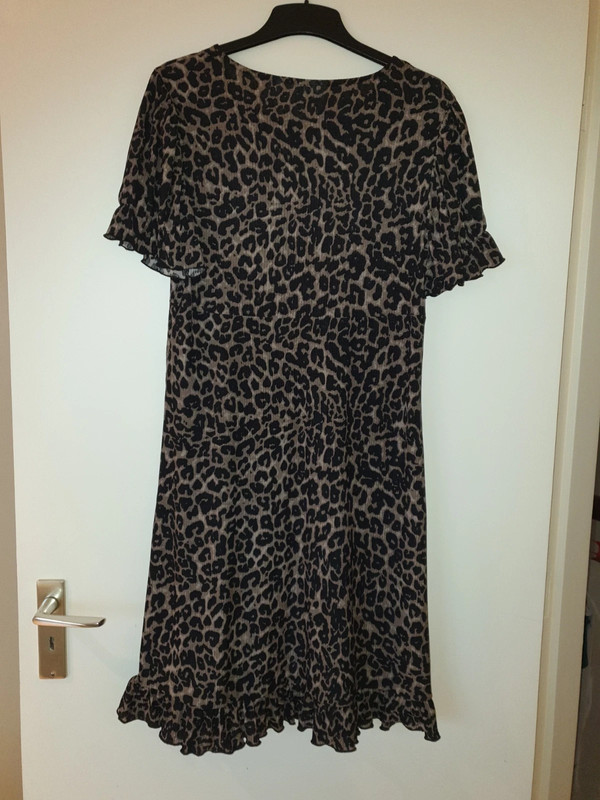 Zwangerschap jurk, zwart/bruin, print, Mamalicious,maat XL 2
