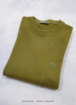 Pull Lacoste y2k Homme Kaki col rond Old Money Loose Original Pull over - Taille XL /782V-B, marque: Lacoste, état: Très bon état, taille: XL, 49,00 €, 52,15 € Protection acheteurs (Pro) incluse