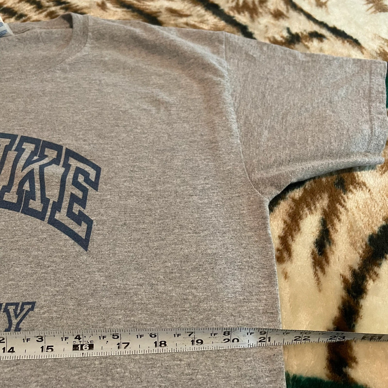 Juhnke University Shirt Men Large Gray Crew Neck School College Short Sleeve Tee 5