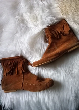 Boots à franges camel, état: Bon état, taille: 38, 4,00 €, 4,90 € Protection acheteurs incluse