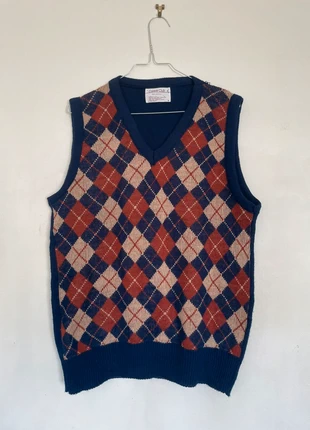 Sweater vest argyle pattern, marke: Vintage Dressing, zustand: Sehr gut, größe: L, 20,00 €, 21,70 € inklusive Vinted-Käuferschutz