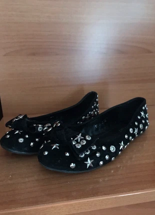 Ballerine nere con borchie , estado: Muito bom, tamanho: 38, €4.50, €5.43 inclui Proteção do Comprador