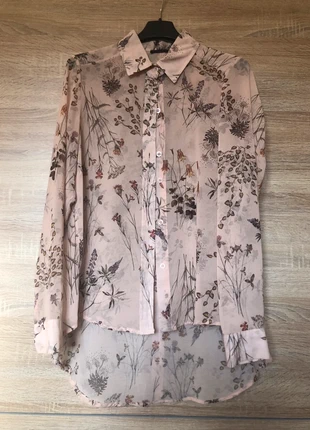 Camicia in raso con motivo che rimanda alla natura, brand: Nuna Lie, condition: New without tags, size: S / 36 / 8, €15.00, €16.45 includes Buyer Protection
