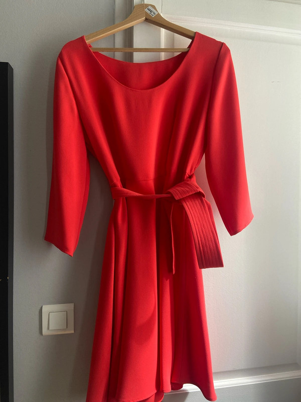 Robe claudie pierlot corail sale