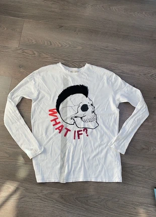 T-shirt manches longues Zara tête de mort , marque: Zara Boys, état: Neuf sans étiquette, taille: 14 ans / 164 cm, 5,00 €, 5,95 € Protection acheteurs incluse