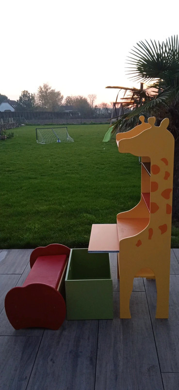 Coffre à jouets enfant personnalisé - Girafe