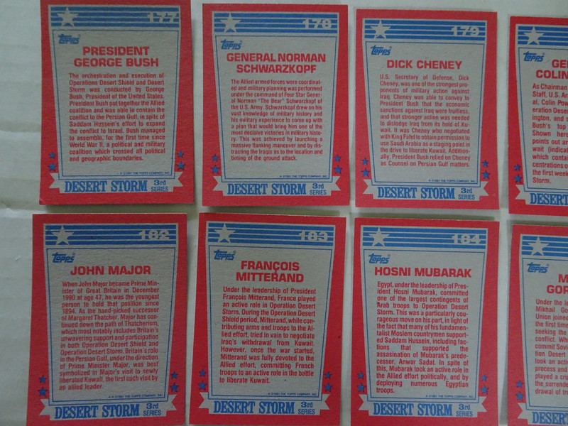 Desert Storm Trading Cards - Complete Set Series 3 - 88 Cards 1991 Topps 5