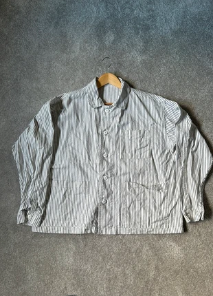 Normie. Black Pinstripe White Chore Jacket / Overshirt (Size M), brand: normie, condition: Very good, size: M, £40.00, £42.70 includes Buyer Protection