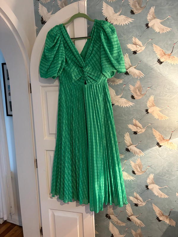 ASOS Green Pleated dress 2