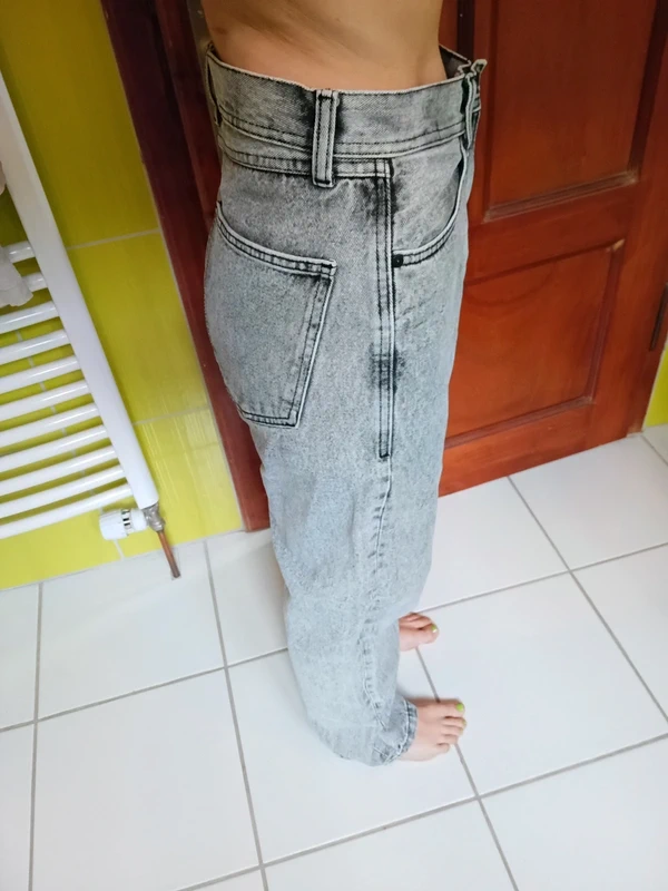 Jeans femme gris Baggy FSBN - photo numéro 9