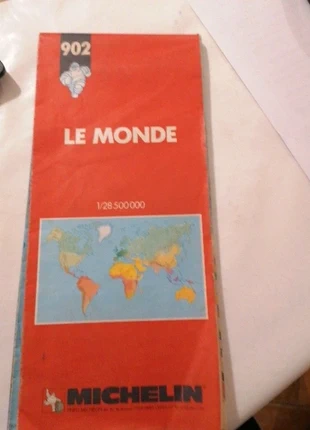 Carte Michelin 902. Le Monde. 1991. , staat: Goed, € 8,00, € 9,10 inclusief Kopersbescherming