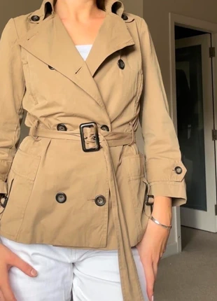 Short trench coat with belt, brand: Vintage Dressing, condition: Very good, size: S / 36 / 8, €35.00, €37.45 includes Buyer Protection