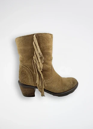 84DAH - Bottines daim à franges, camel, 36, marque: sans marque, état: Très bon état, taille: 36, 14,99 €, 16,44 € Protection acheteurs (Pro) incluse