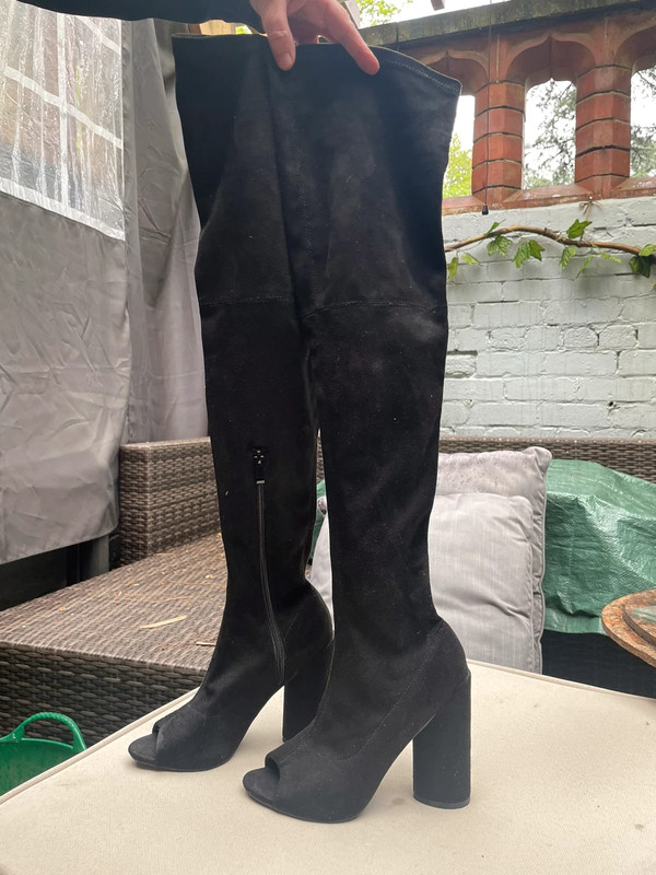 Thigh high boots sale for big feet