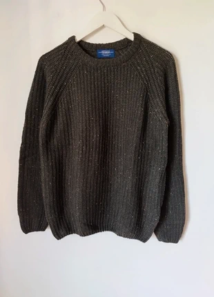 Camisola castanho chocolate mesclado laranja amarelo lã malha 00s y2k vintage, marca: Pull & Bear, estado: Muito bom, tamanho: M / 38 / 10, €8.00, €9.10 inclui Proteção do Comprador